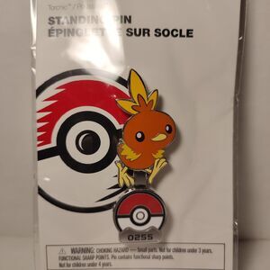 Pokemon Torchic Enamel Pin Official Nintendo Collectible Standing Pin Badge
